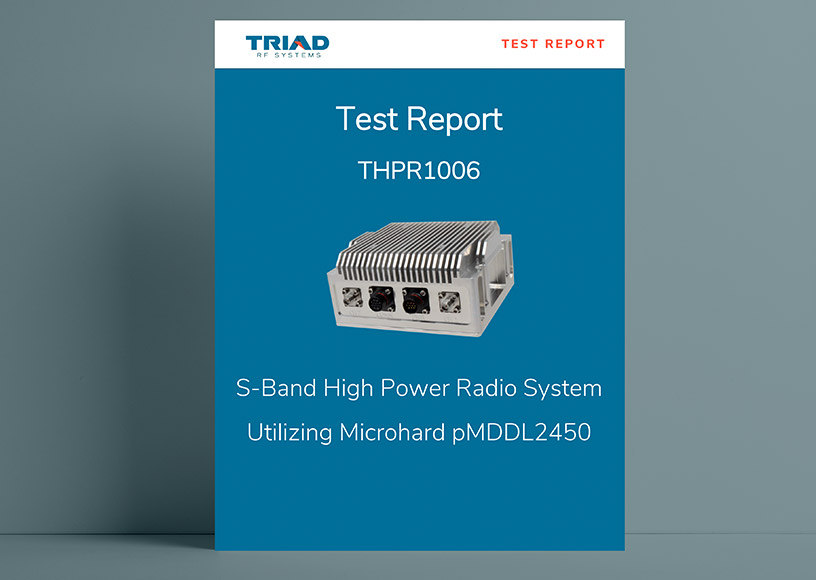 The Microhard pMDDL2450 PicoRadio Achieves Increased Distance Margin by Roughly 450% When Amplified by Triad