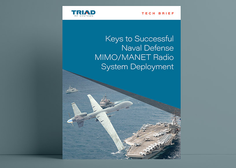 Keys to Successful Naval Defense Using MIMO/MANET Radio System Deployments