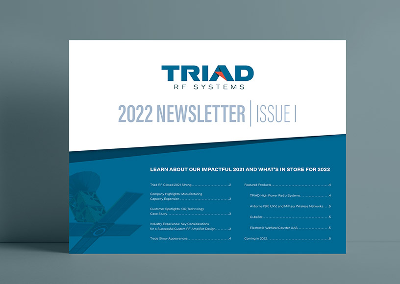 Triad RF Q1 of 2022 Newsletter, Issue 1