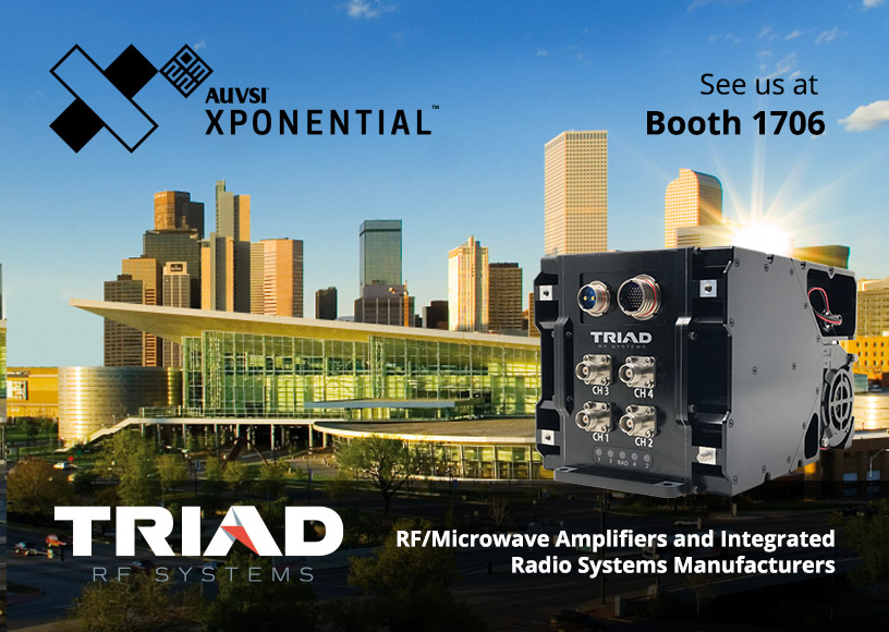 Triad RF will be attending AUVSI XPONENTIAL 2023 MAY 8-11, 2023 | DENVER